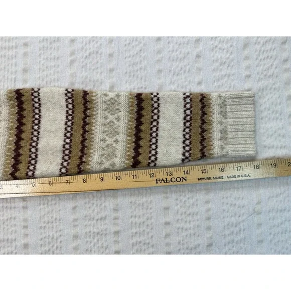 Fair Isle Sweater Womens Small Croft Barrow Nordic Knit Cozy - Picture 7 of 7